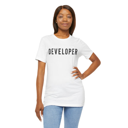 Developer | Experience Networking Brand - Unisex Jersey Short Sleeve Tee