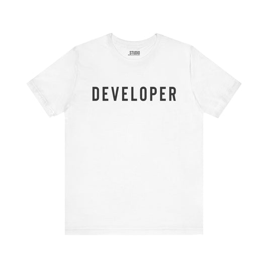 Developer | Experience Networking Brand - Unisex Jersey Short Sleeve Tee
