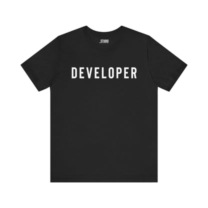 Developer | Experience Networking Brand - Unisex Jersey Short Sleeve Tee