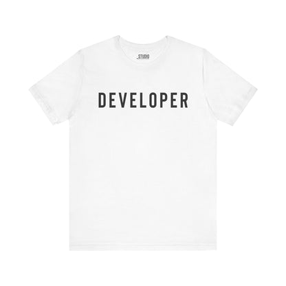 Developer | Experience Networking Brand - Unisex Jersey Short Sleeve Tee