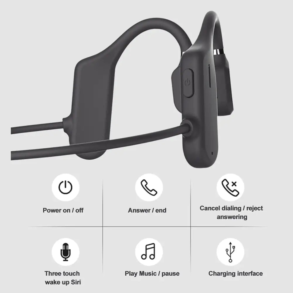 Waterproof Bone-Conducting Bluetooth Headphones