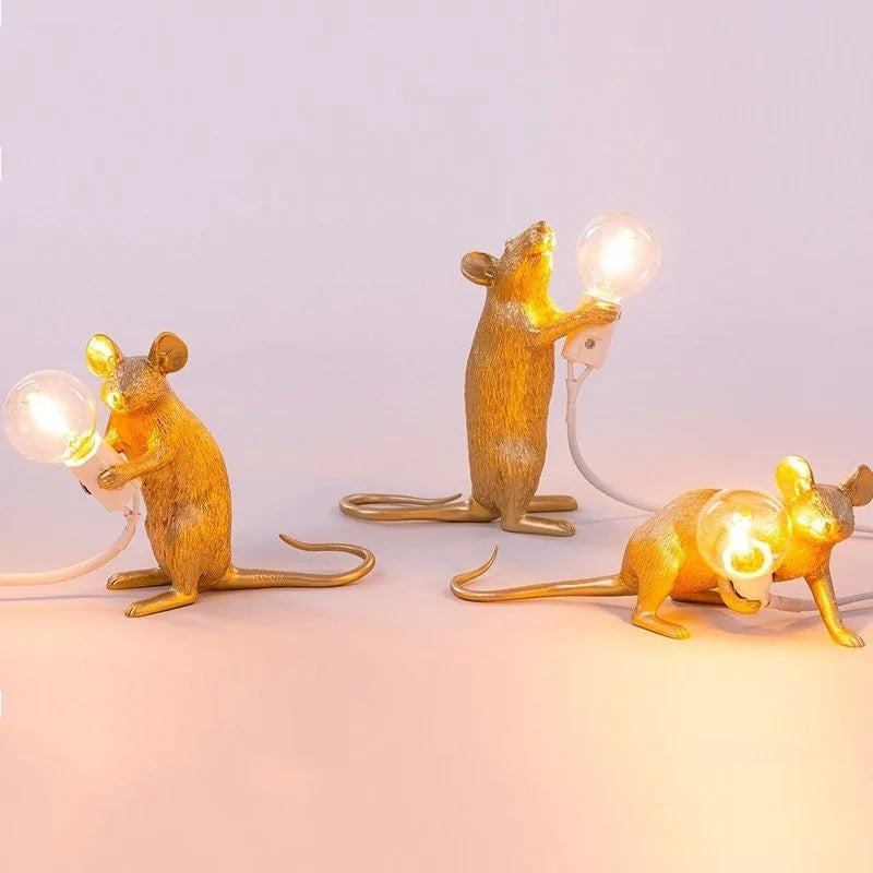 Mouse Resin Table Lamps