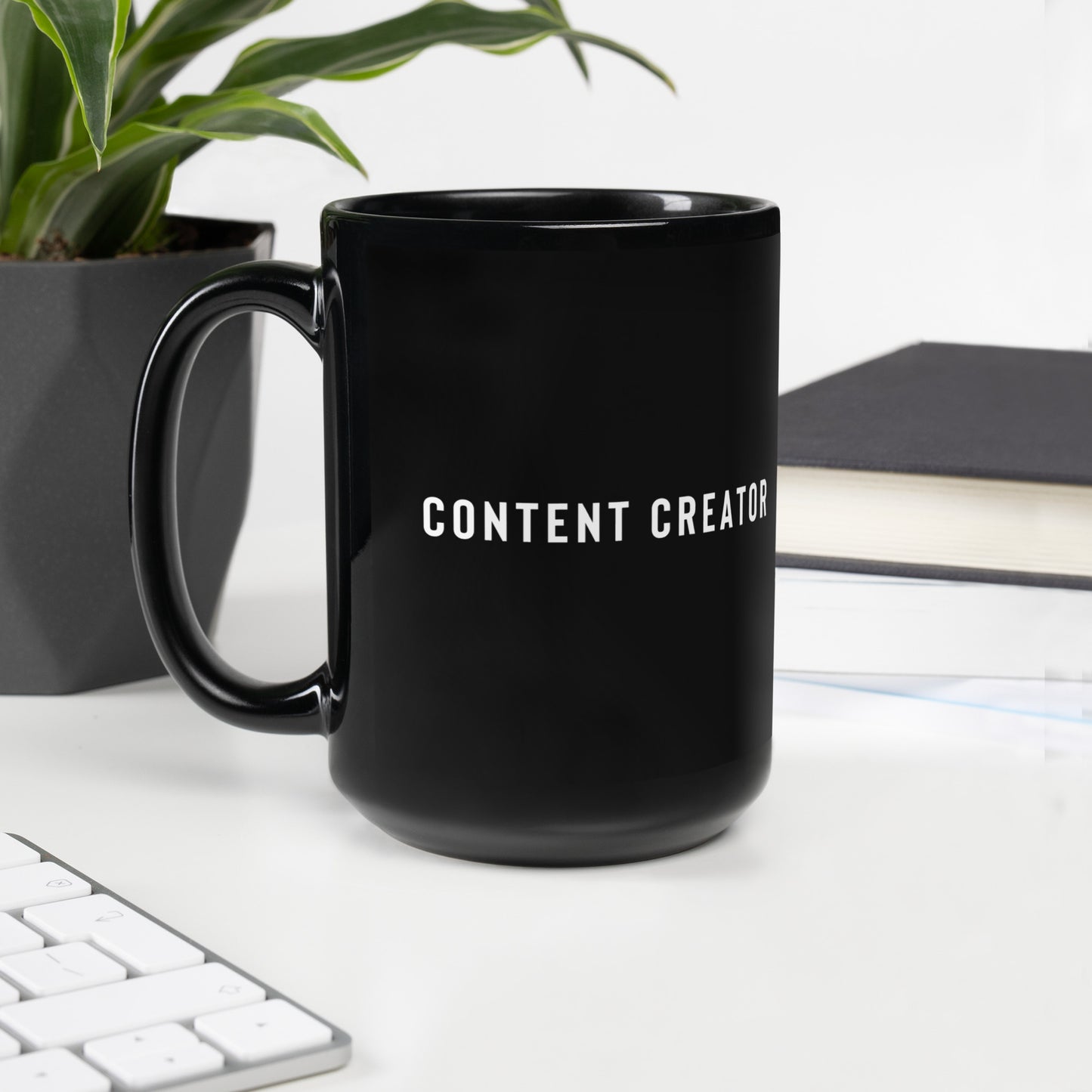 Content Creator | Black Glossy Mug