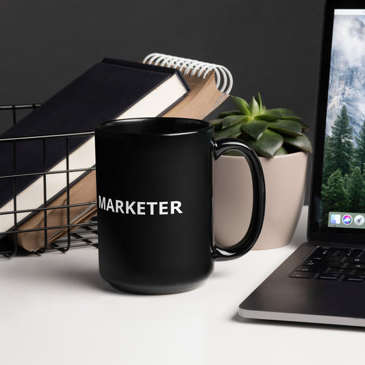 Marketer | Black Glossy Mug