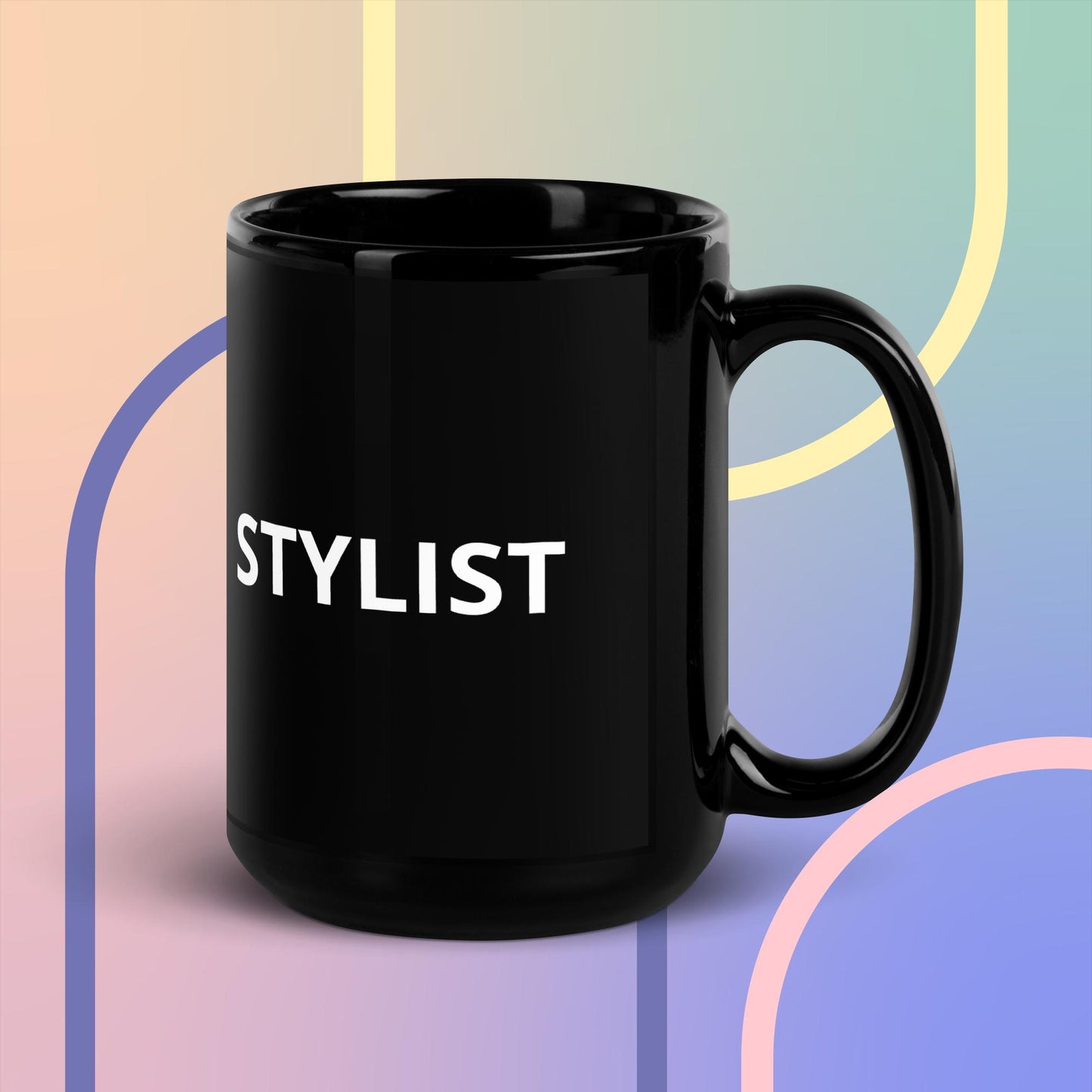 Stylist | Black Glossy Mug